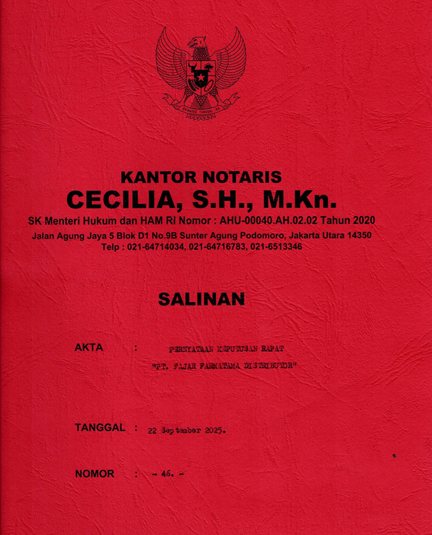 AKTA PERUBAHAN TERAKHIR