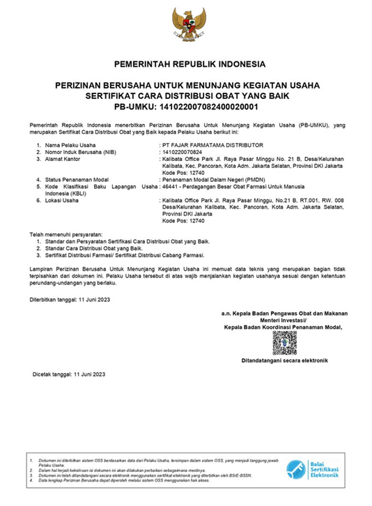 Sertifikat CDOB