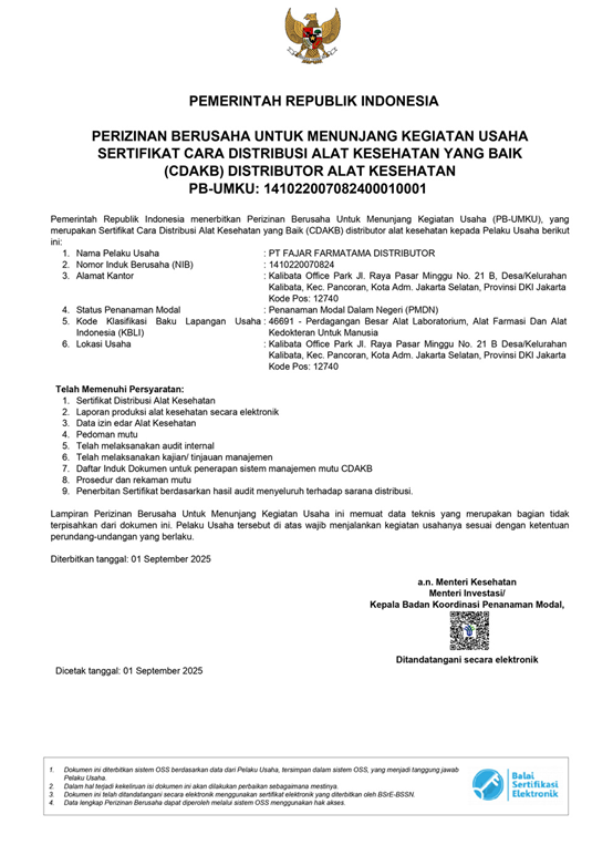 Sertifikat CDAKB
